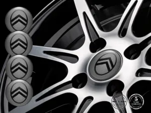 Citroen Adesivo Silicone Stile Emblemi Cerchio Cupola